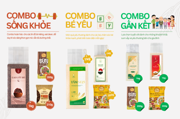 Chương trình ưu đãi lần đầu ra mắt – Bộ 3 Combo dinh dưỡng cho gia đình – Tháng 7/2025