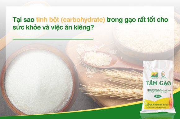 Giải thích sự khác biệt giữa tinh bột trong gạo và đường. Tinh bột trong gạo rất tốt cho sức khỏe và việc ăn kiêng!