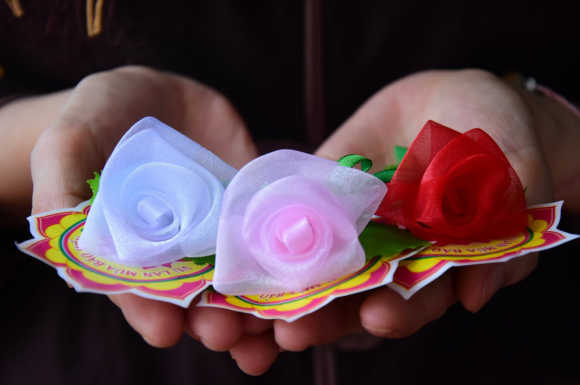 Bông hồng cài áo