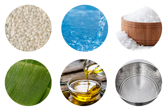 Nguyên vật liệu cần chuẩn bị để nấu xôi dẻo