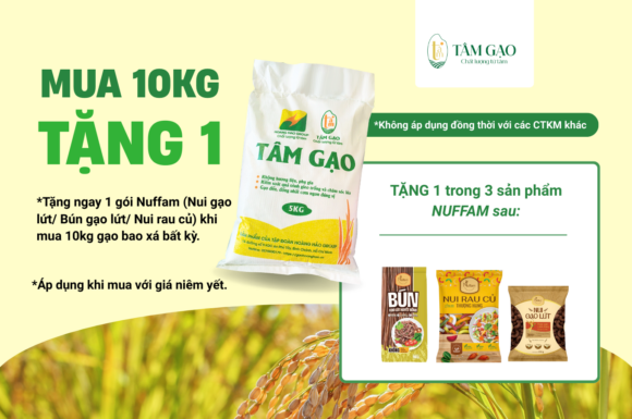 Chương trình khuyến mãi “Mua 10kg Tặng 1 Nuffam” – Tháng 12/2025