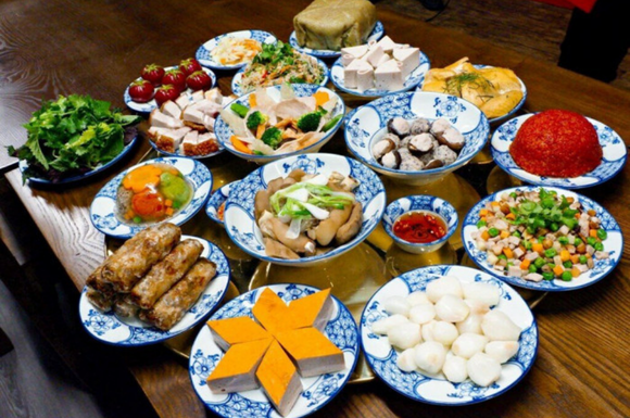 mâm cúng rằm tháng giêng