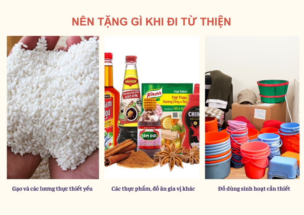Nên tặng gì khi đi từ thiện