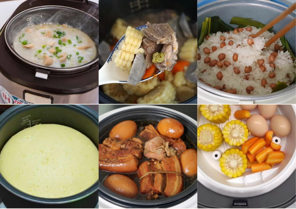 Các món nấu bằng nồi cơm điện